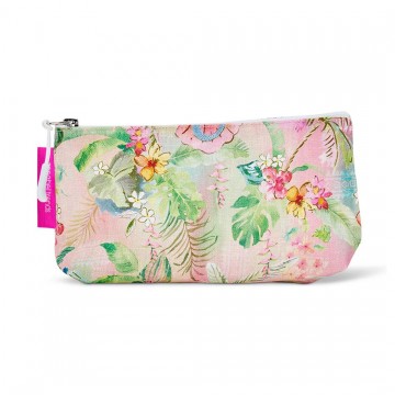 Cosmetic Bag | Tiki Island | Linen Cotton | Small Cosmetic Bag | Tiki Island | Linen Cotton | Small